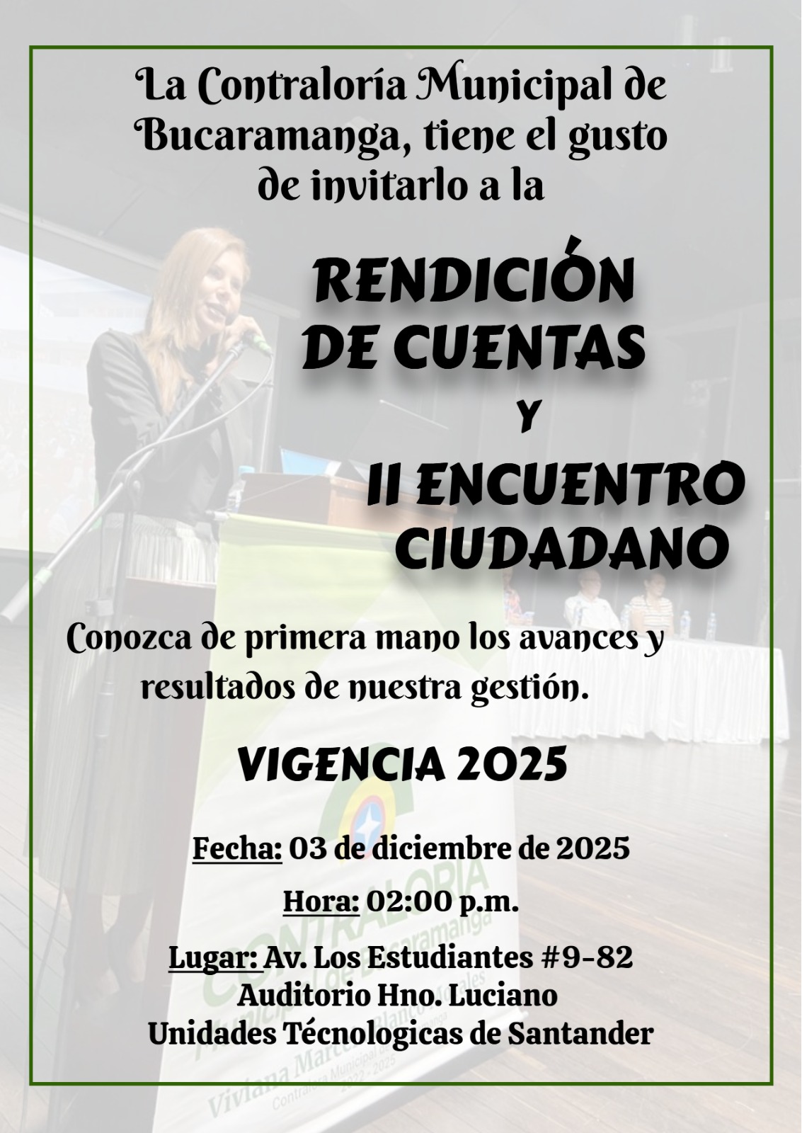RENDICION DE CUENTAS Y II  ENCUENTRO CIUDADANO